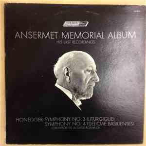Arthur Honegger, Ernest Ansermet, L'Orchestre De La Suisse Romande - Anserm ...