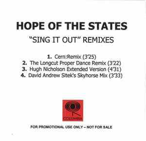Hope Of The States - Sing It Out - Remixes