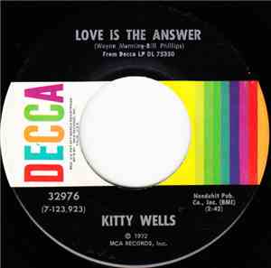Kitty Wells - Love Is The Answer / A Bridge I Just Can't Burn