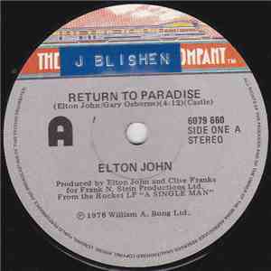 Elton John - Return To Paradise / Song For Guy