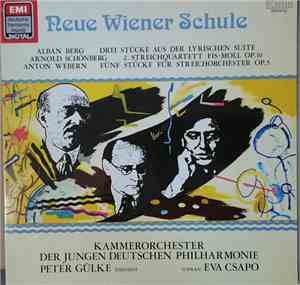 Alban Berg - Arnold Schoenberg · Anton Webern · Kammerorchester Der Jungen  ...