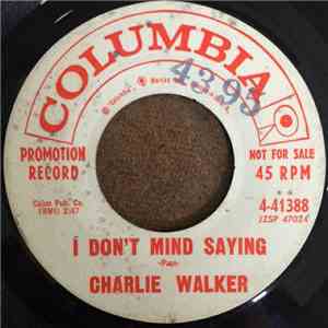 Charlie Walker  - I'll Catch You When You Fall