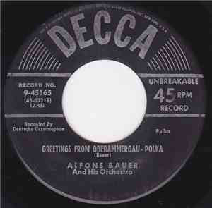 Alfons Bauer And His Orchestra - Greetings From Oberammergau