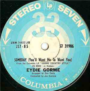 Eydie Gorme - Someday (You'll Want Me To Want You)