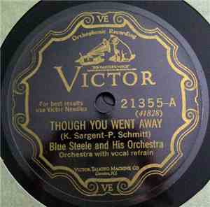 Blue Steele And His Orchestra - Though You Went Away / Be My Baby