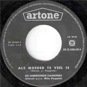 De Onbekende Zangeres - Als Moeder Te Veel Is