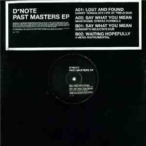 DNote - Past Masters EP