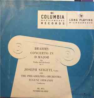 Brahms : The Philadelphia Orchestra, Eugene Ormandy, Joseph Szigeti - Conce ...