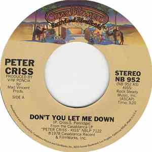 Peter Criss - Don't You Let Me Down