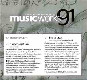 Various - Musicworks 91: Spring 2005