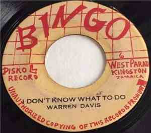 Warren Davis  - I Don't Know What To Do