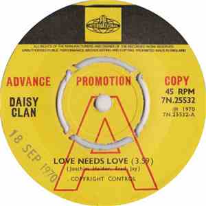 Daisy Clan - Love Needs Love / Glory Be