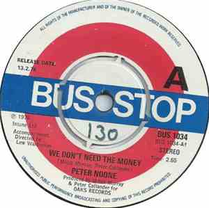 Peter Noone - We Don't Need The Money