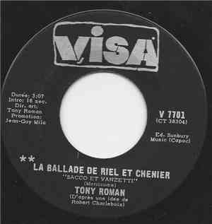 Tony Roman, Madeleine Chartrand - La Ballade De Riel Et Chenier / Ah Comme  ...