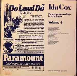 Ida Cox - Paramount Recordings In Six Volumes Volume 4