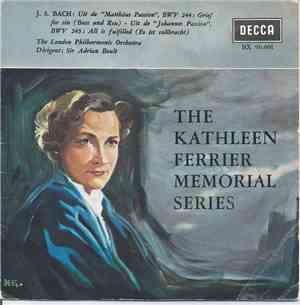 Kathleen Ferrier - Kathleen Ferrier Memorial Series - J.S. Bach