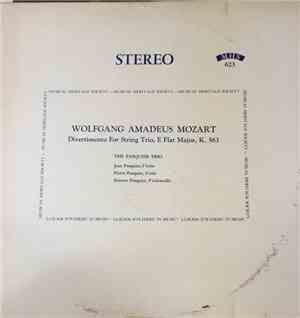 The Pasquier Trio - Wolfgang Amadeus Mozart - Divertimento For String Trio, ...